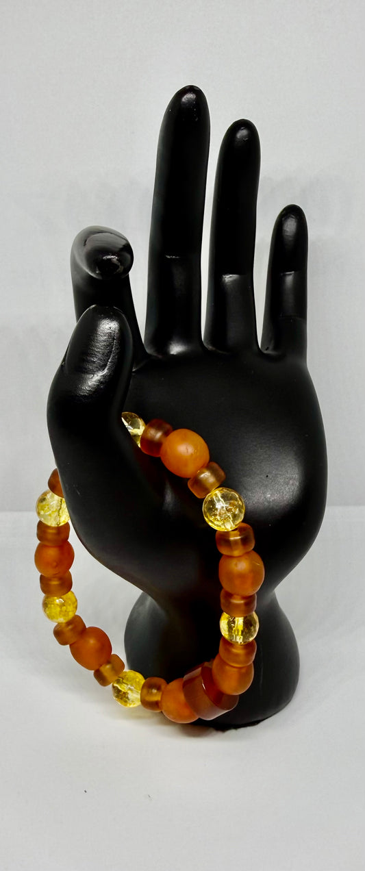 Citrine and African Glass